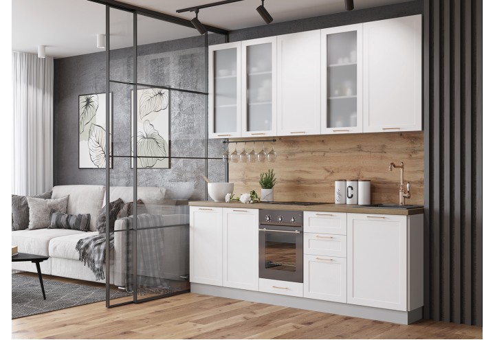 Кухня "Квадро" ДСВ МДФ Композиция-3 в Луганске Кухня "Квадро" ДСВ МДФ Композиция-3 в Луганске