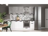 Кухня "Ника Нео" Ателье Светлый/Белый 2.4м. в Луганске Кухня "Ника Нео" Ателье Светлый/Белый 2.4м. в Луганске
