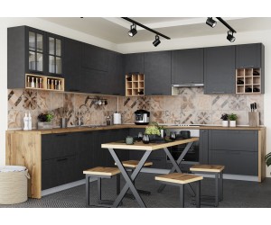 Кухня "Loft" МДФ Композиция-1