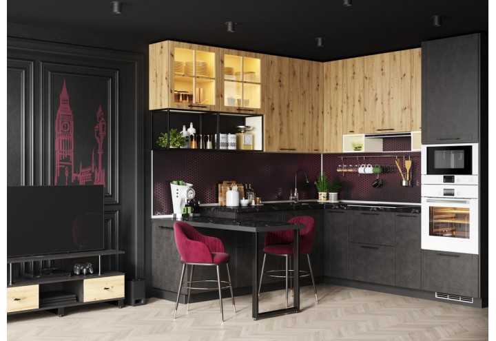 Кухня "Loft" МДФ Композиция-3 в Луганске Кухня "Loft" МДФ Композиция-3 в Луганске